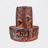 Official PRCA & NFR Licensed Collection®️ Bronc Rider Genuine Leather Belt