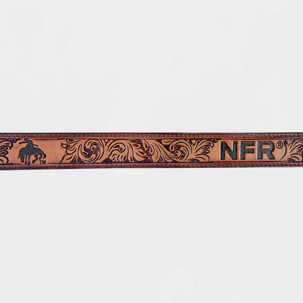 Official PRCA & NFR Licensed Collection®️ Bronc Rider Genuine Leather Belt
