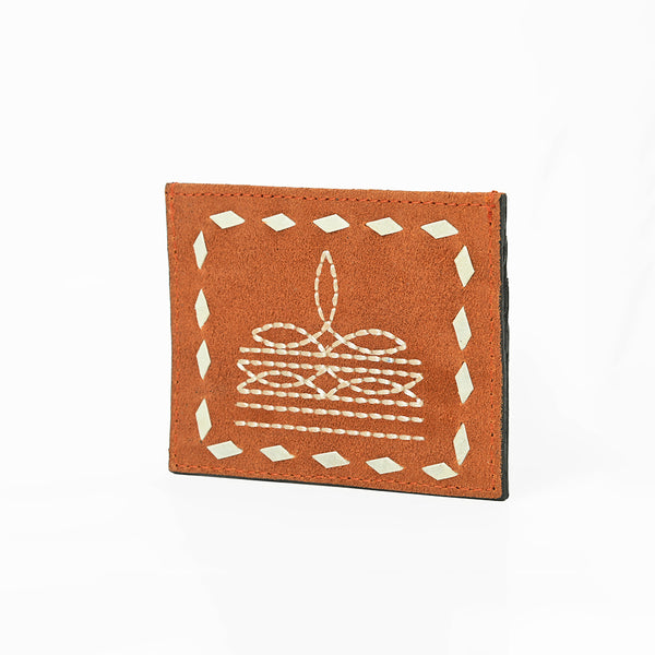 ADCCG110 American Darling Western Embroidered Genuine Leather Card Holder