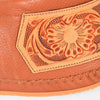 ADFT185 American Darling Harness Leather Tooled Boho Western Fringe Moccasin Shoes