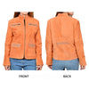 ADJKT108 American Darling Women Orange Leather Rhinestone Studded Jacket