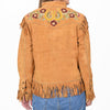 ADJKT112 American Darling Women Leather Boho Western Fringe Jacket