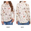 ADSH093 American Darling 100% Satin Cotton Western Rodeo Print Button Down Shirt