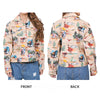 ADSH098 American Darling Cotton Lycra Western Bison Print Shirt Jacket