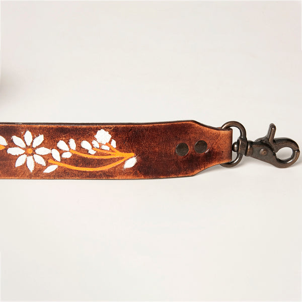 LC-ADSTZ105 Hand Tooled Genuine Leather Handle Strap