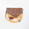 ADBGZ1015 American Darling Western Floral Hand Tooled Quilted Purse