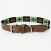 BEG101-Western Leather Dog Collar