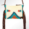ADBG236 American Darling Saddle Blanket Boho Fringe Crossbody Bag