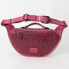 ADBGZ829 Hand-Tooled Leather Western Belt Bag - Floral Fanny Pack with Adjustable Strap