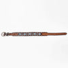 BER221-Western leather Dog Collar