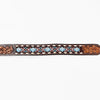 BER221-Western leather Dog Collar