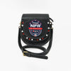 Official PRCA & NFR Licensed Collection® Commemorative Shield Patch Hand-Tooled Leather Accent Crossbody Bag