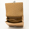 ADBGZ839 Natural Hand-Tooled Leather Briefcase Bag - Western Vintage Organizer