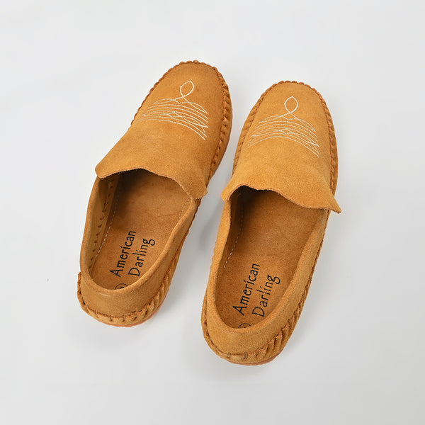 ADFT183 American Darling Embroidered Genuine Leather Western Moccasins Footwear