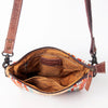 ADBG1006 American Darling Handwoven Saddle Blanket Large Crossbody Bag Genuine Leather