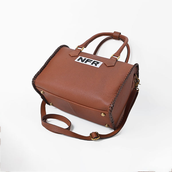 Official PRCA & NFR Licensed Collection®️ Genuine Western Leather Speedy Handbag