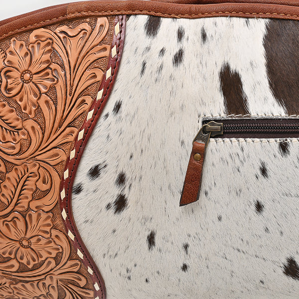 ADGC109 Gun Case Hair-On Hand Tooled Genuine Leather women bag western Bag