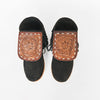 ADFT184 American Darling Hair on Hide Harness Leather Tooled Moccasins