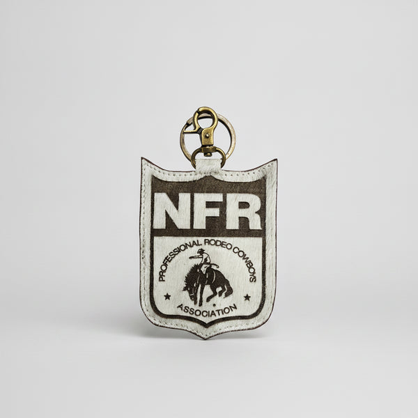 Official PRCA & NFR Licensed Collection®️ Genuine Hair-on Hide Keychain Charm