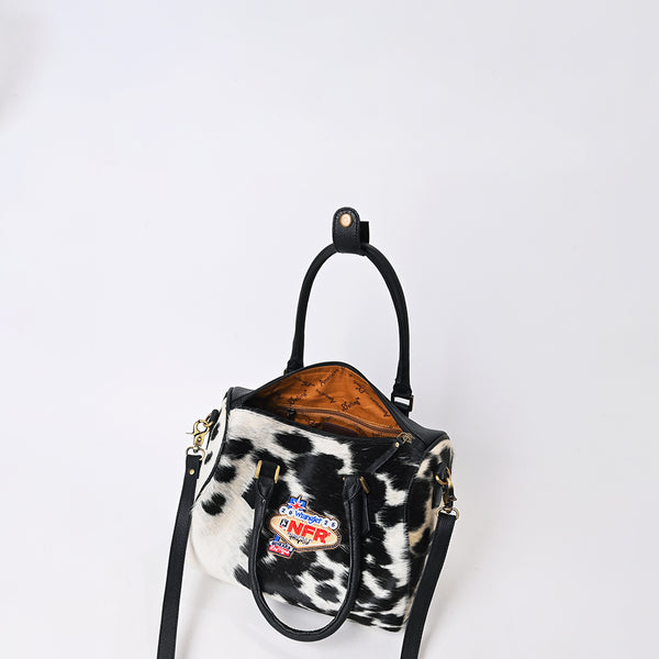 Official PRCA & NFR Licensed Collection®️ Hair-On Cowhide Leather Western Speedy Bag