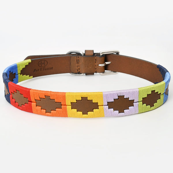 BEG104-Western Leather Dog Collar