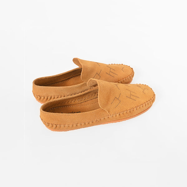 ADFT186 Western Embroidered Genuine Leather Moccasins American Darling