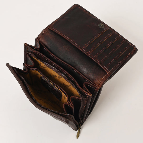 ADBGZ391 Wallet Genuine Western Leather Women Bag