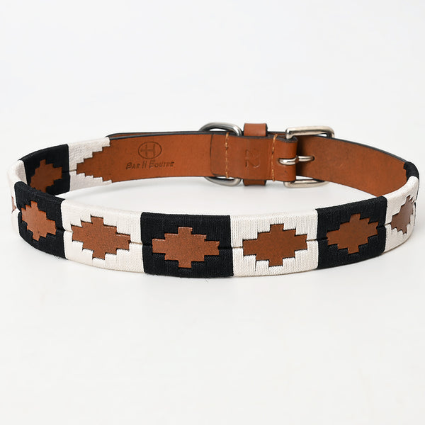 BEG103-Western Leather Dog Collar
