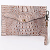 ADBG967 American Darling Crocodile Embossed Western Leather Wristlet