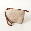 ADBG443 Genuine Hair on Hide Compact Coin Purse with Secure Top Zip Closure
