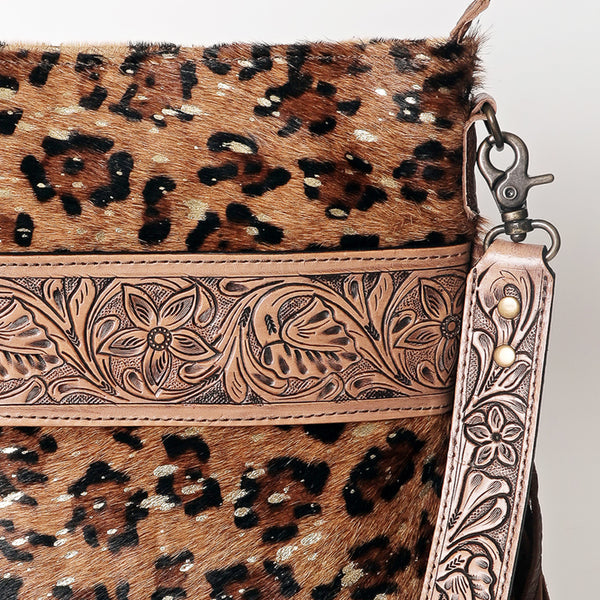 ADBGS192 Large Crossbody Genuine Western Leather Women Bag Pearl