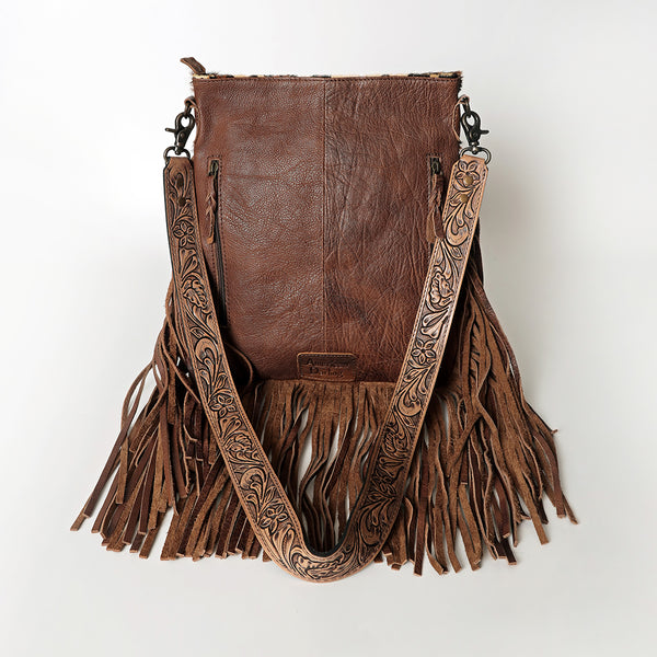 ADBGS192 Large Crossbody Genuine Western Leather Women Bag Pearl
