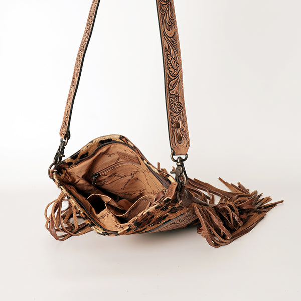 ADBGS192 Large Crossbody Genuine Western Leather Women Bag Pearl