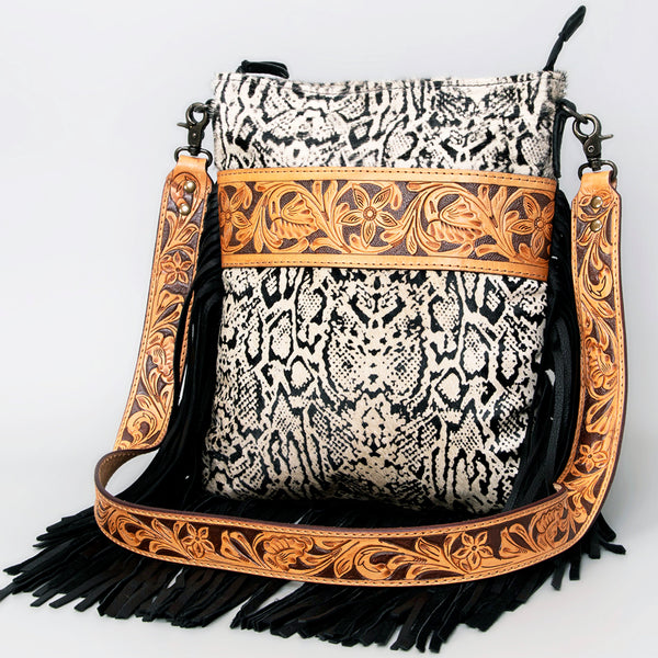ADBGS192 Large Crossbody Genuine Western Leather Women Bag Pearl