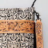 ADBGS192 Large Crossbody Genuine Western Leather Women Bag Pearl
