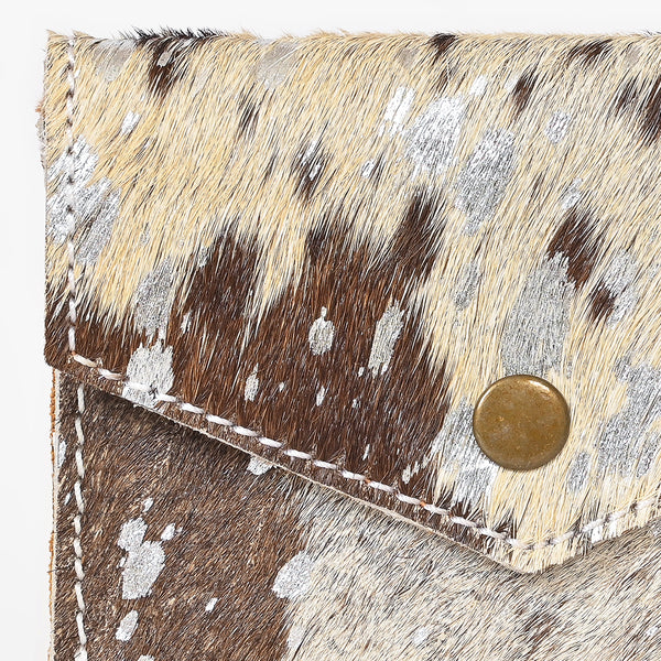 LC-ADBGZ141 Hair-On Cowhide Coin Purse - Western Leather Mini Wallet