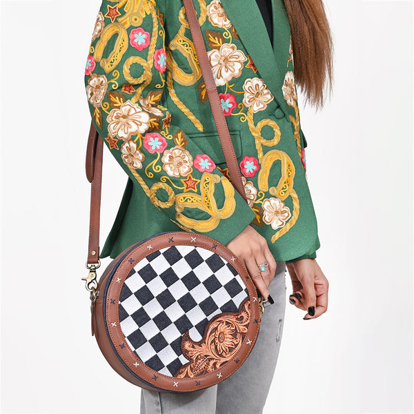 OHA153 Canteen Genuine Western Leather Women Bag