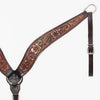 BER357-Western Leather Breast Collar