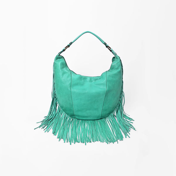 SWC127 Signature Side-Fringe Hobo Bag