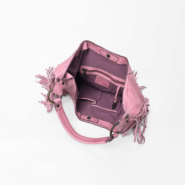 SWC127 Signature Side-Fringe Hobo Bag