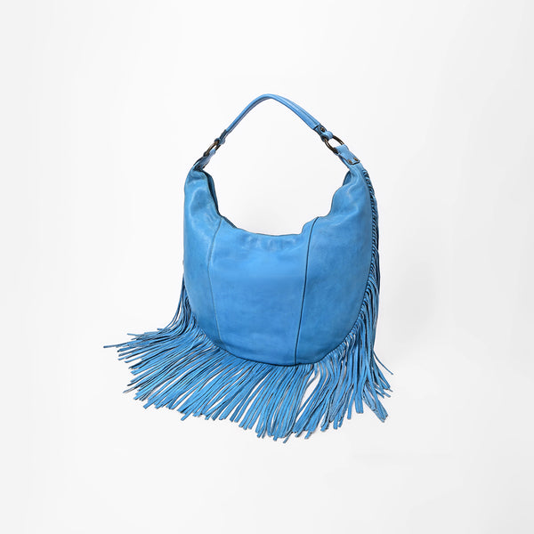 SWC127 Signature Side-Fringe Hobo Bag