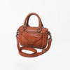 SWC483 Caventina - Leather Riveted Tote Bag