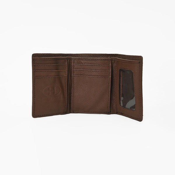 BEBGM183-Western Leather Trifold Wallet
