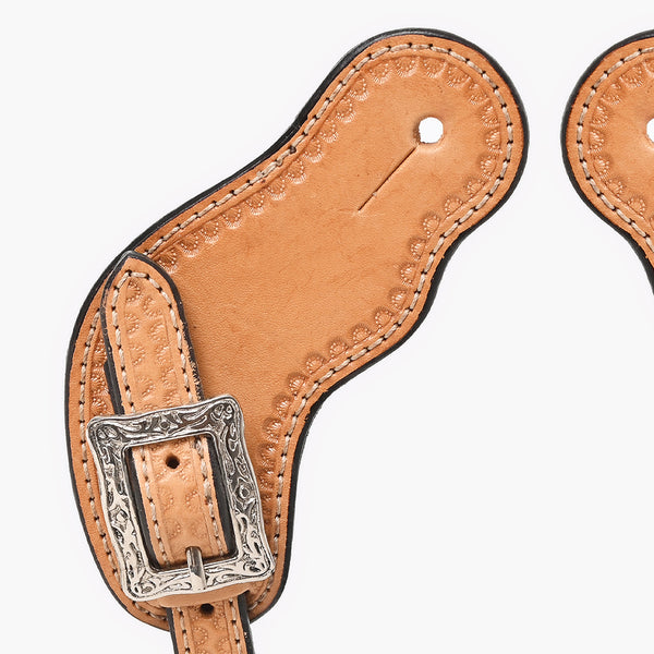 BER407-Western American Leather Spur Strap