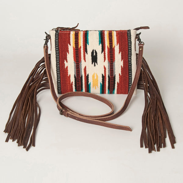 ADBG236 American Darling Saddle Blanket Boho Fringe Crossbody Bag