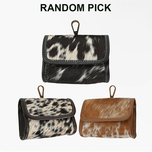 ADCHA126 American Darling Genuine Hair-On Flap Wallet Clip Pouch