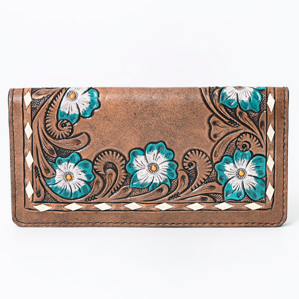 KBG206 American Darling Genuine Leather Hand Tooled Floral Wallet