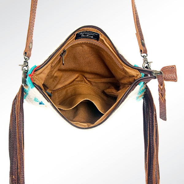 ADBG236 American Darling Saddle Blanket Boho Fringe Crossbody Bag