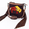 ADBG236 American Darling Saddle Blanket Boho Fringe Crossbody Bag