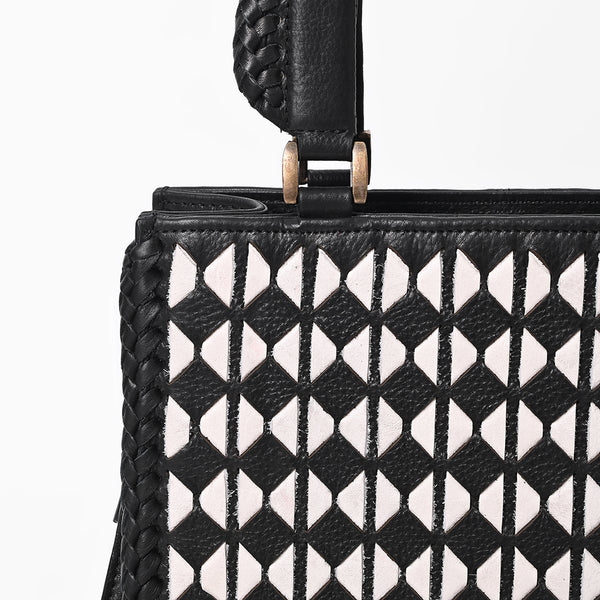 ADBGM1084 American Darling Woven Geometric Diamond Tote Bag